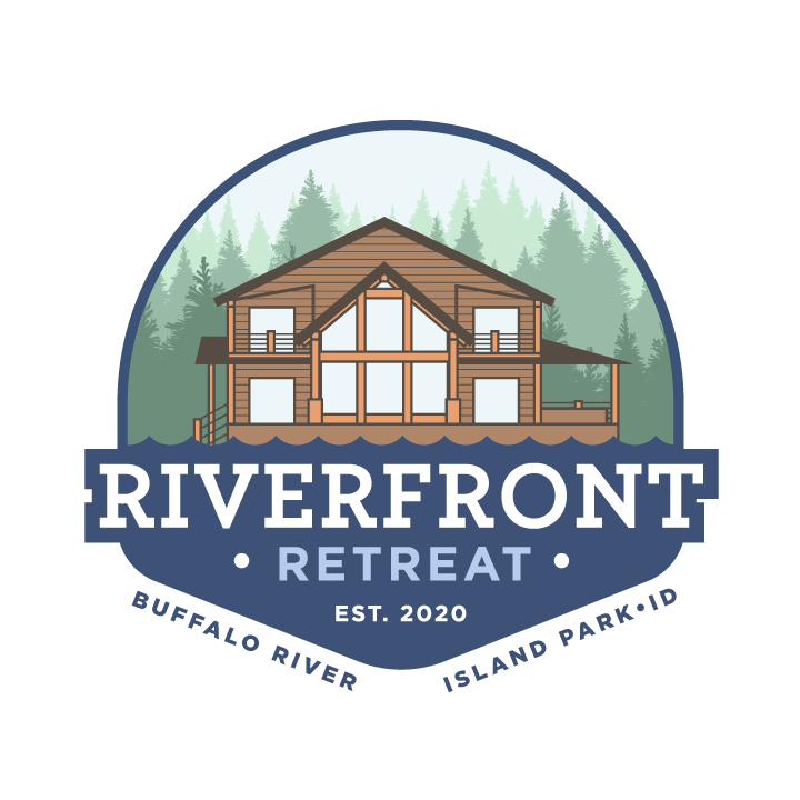  cabin logo  FINAL colored Riverfront Retreat Island 