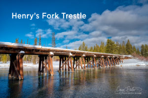 Henry's Fork Trestle Bridge near Big Springs in Island Park, Idaho by Caryn Esplin